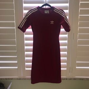 Maroon Adidas dress